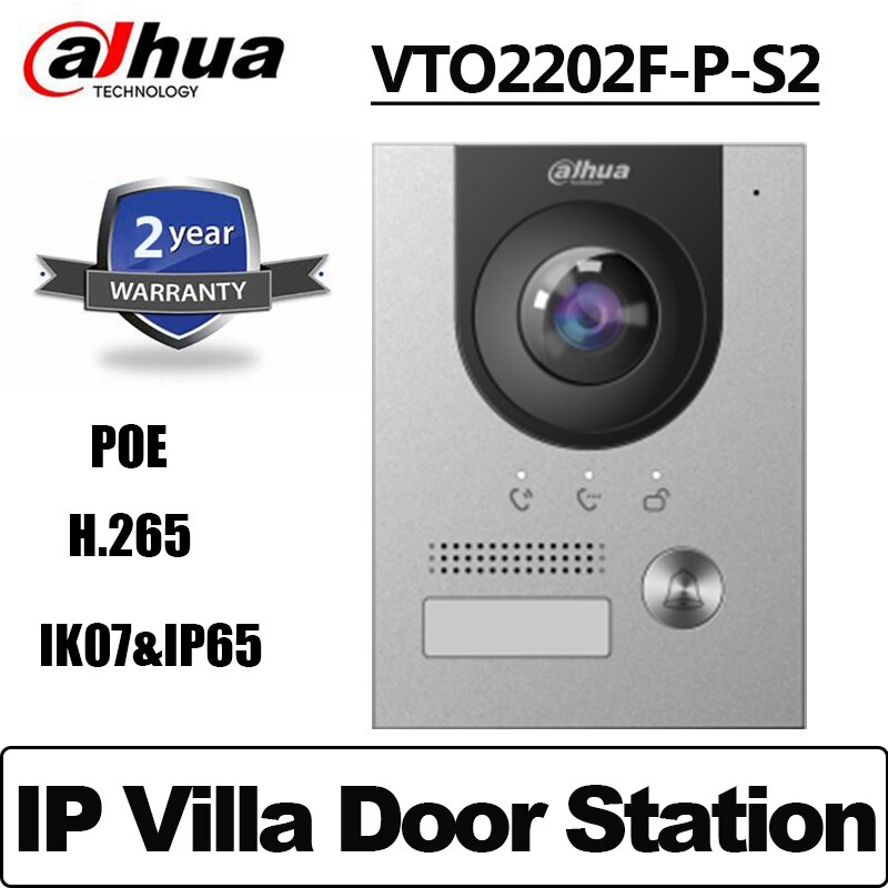 Dahua VTO2202F-P-S2 2MP POE IP65 2  IP  ..